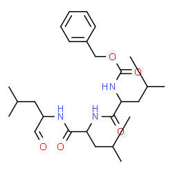 ChemSpider 2D Image | carbobenzoxy-leucyl-leucyl-leucinal | C26H41N3O5