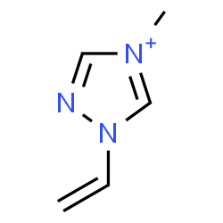 ChemSpider 2D Image | 4-Methyl-1-vinyl-1H-1,2,4-triazol-4-ium | C5H8N3