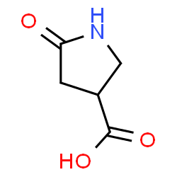 ChemSpider 2D Image | 5-Oxo-3-pyrrolidinecarboxylic acid | C5H7NO3