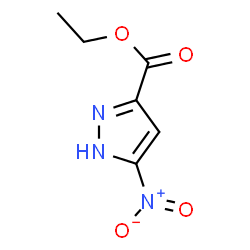 ChemSpider 2D Image | ethyl 3-nitro-1H-pyrazole-5-carboxylate | C6H7N3O4