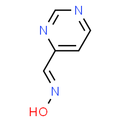 ChemSpider 2D Image | (E)-Pyrimidine-4-carbaldehyde oxime | C5H5N3O