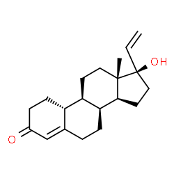 ChemSpider 2D Image | (8alpha,17alpha)-17-Hydroxy-19-norpregna-4,20-dien-3-one | C20H28O2