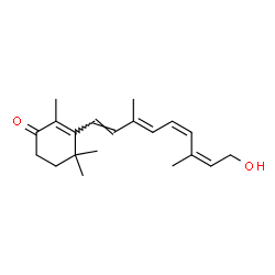 ChemSpider 2D Image | (11cis,13cis)-4-Oxoretinol | C20H28O2