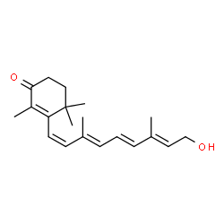 ChemSpider 2D Image | (7cis)-4-Oxoretinol | C20H28O2