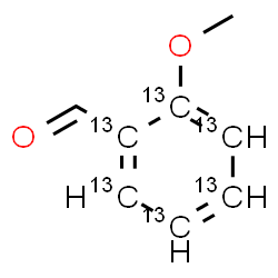 ChemSpider 2D Image | 2-Methoxy(~13~C_6_)benzaldehyde | C213C6H8O2