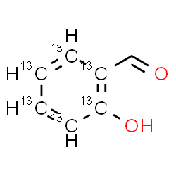 ChemSpider 2D Image | 2-Hydroxy(~13~C_6_)benzaldehyde | C13C6H6O2
