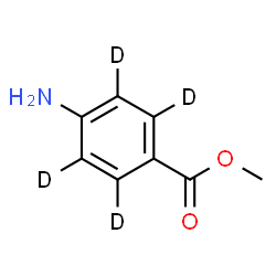ChemSpider 2D Image | Methyl 4-amino(~2~H_4_)benzoate | C8H5D4NO2