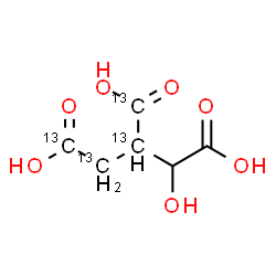ChemSpider 2D Image | 3-(~13~C)Carboxy-2,3-dideoxy(1,2,3-~13~C_3_)pentaric acid | C213C4H8O7