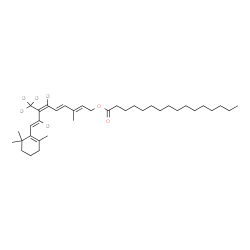ChemSpider 2D Image | (9cis)-O~15~-Palmitoyl(8,10,19,19,19-~2~H_5_)retinol | C36H55D5O2