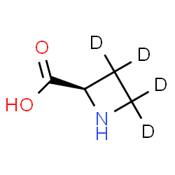 ChemSpider 2D Image | (2R)-2-(3,3,4,4-~2~H_4_)Azetidinecarboxylic acid | C4H3D4NO2