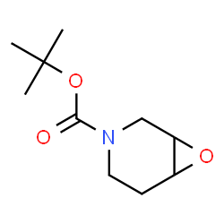 ChemSpider 2D Image | tert-butyl 7-oxa-3-azabicyclo[4.1.0]heptane-3-carboxylate | C10H17NO3