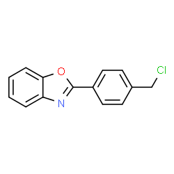ChemSpider 2D Image | 2-(4-(chloromethyl)phenyl)benzo[d]oxazole | C14H10ClNO