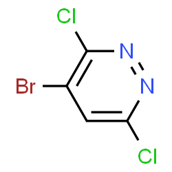 ChemSpider 2D Image | 4-Bromo-3,6-dichloropyridazine | C4HBrCl2N2
