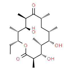 ChemSpider 2D Image | 6-Deoxyerythronolide B | C21H38O6