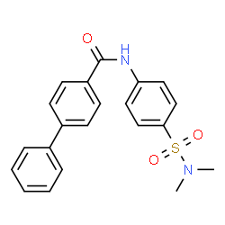 ChemSpider 2D Image | N-[4-(Dimethylsulfamoyl)phenyl]-4-biphenylcarboxamide | C21H20N2O3S