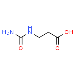 ChemSpider 2D Image | Ureidopropionic acid | C4H8N2O3
