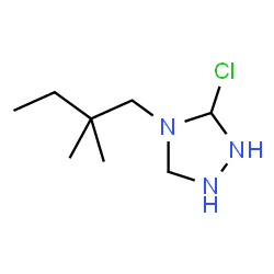 ChemSpider 2D Image | 3-Chloro-4-(2,2-dimethylbutyl)-1,2,4-triazolidine | C8H18ClN3