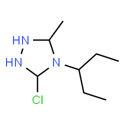 ChemSpider 2D Image | 3-Chloro-5-methyl-4-(3-pentanyl)-1,2,4-triazolidine | C8H18ClN3