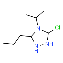 ChemSpider 2D Image | 3-Chloro-4-isopropyl-5-propyl-1,2,4-triazolidine | C8H18ClN3