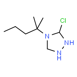 ChemSpider 2D Image | 3-Chloro-4-(2-methyl-2-pentanyl)-1,2,4-triazolidine | C8H18ClN3