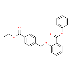 ChemSpider 2D Image | Phenyl 2-{[4-(ethoxycarbonyl)benzyl]oxy}benzoate | C23H20O5