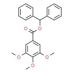 ChemSpider 2D Image | Diphenylmethyl 3,4,5-trimethoxybenzoate | C23H22O5