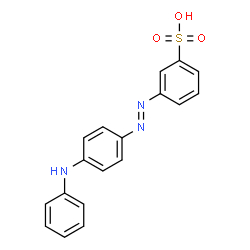 ChemSpider 2D Image | 3-[(4-anilinophenyl)diazenyl]benzene-1-sulfonic acid | C18H15N3O3S