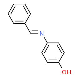 ChemSpider 2D Image | p-Benzylideneaminophenol | C13H11NO