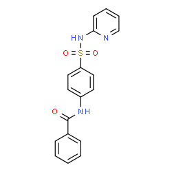 ChemSpider 2D Image | N-[4-(2-Pyridinylsulfamoyl)phenyl]benzamide | C18H15N3O3S