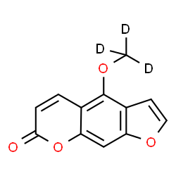 ChemSpider 2D Image | 4-[(~2~H_3_)Methyloxy]-7H-furo[3,2-g]chromen-7-one | C12H5D3O4