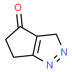 ChemSpider 2D Image | 1,3,5,6-tetrahydrocyclopenta[c]pyrazol-4-one | C6H7N2O