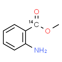 ChemSpider 2D Image | Methyl 2-amino(alpha-~14~C)benzoate | C714CH9NO2