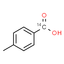 ChemSpider 2D Image | 4-Methyl(carboxy-~14~C)benzoic acid | C714CH8O2