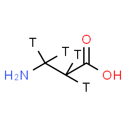 ChemSpider 2D Image | beta-(2,2,3,3-~3~H_4_)Alanine | C3H3T4NO2