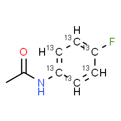 ChemSpider 2D Image | N-[4-Fluoro(~13~C_6_)phenyl]acetamide | C213C6H8FNO