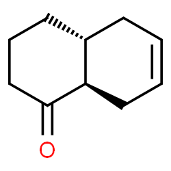 ChemSpider 2D Image | (4aR,8aR)-3,4,4a,5,8,8a-Hexahydro-1(2H)-naphthalenone | C10H14O