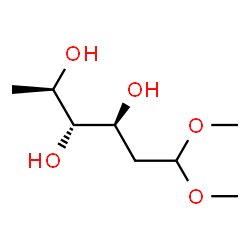 ChemSpider 2D Image | (2R,3R,4S)-6,6-Dimethoxy-2,3,4-hexanetriol (non-preferred name) | C8H18O5