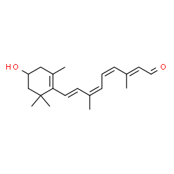 ChemSpider 2D Image | (9cis,11cis)-3-Hydroxyretinal | C20H28O2