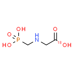 ChemSpider 2D Image | N-(Phosphonomethyl)(O-~18~O)glycine | C3H8NO418OP