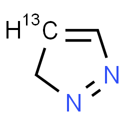 ChemSpider 2D Image | (4-~13~C)-3H-Pyrazole | C213CH4N2