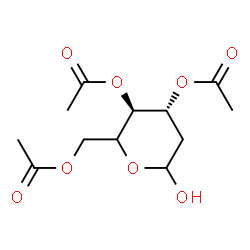 ChemSpider 2D Image | (5xi)-3,4,6-Tri-O-acetyl-2-deoxy-D-threo-hexopyranose | C12H18O8
