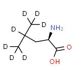 ChemSpider 2D Image | D-(4,5,5,5,5',5',5'-~2~H_7_)Leucine | C6H6D7NO2