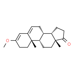 ChemSpider 2D Image | (8alpha,10alpha,13alpha)-3-Methoxyandrosta-3,5-dien-17-one | C20H28O2