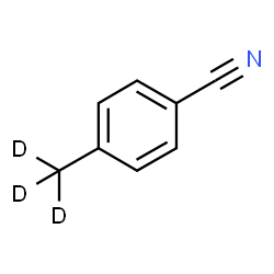 ChemSpider 2D Image | 4-(~2~H_3_)Methylbenzonitrile | C8H4D3N