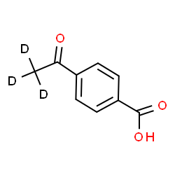 ChemSpider 2D Image | 4-(~2~H_3_)Ethanoylbenzoic acid | C9H5D3O3