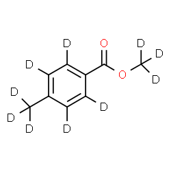 ChemSpider 2D Image | (~2~H_3_)Methyl 4-(~2~H_3_)methyl(~2~H_4_)benzoate | C9D10O2