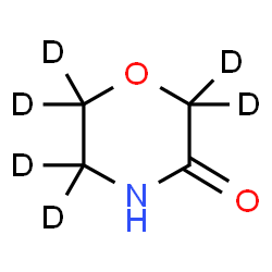 ChemSpider 2D Image | 3-(2,2,5,5,6,6-~2~H_6_)Morpholinone | C4HD6NO2
