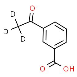 ChemSpider 2D Image | 3-(~2~H_3_)Ethanoylbenzoic acid | C9H5D3O3