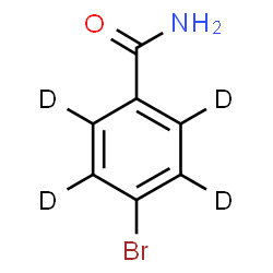 ChemSpider 2D Image | 4-Bromo(~2~H_4_)benzamide | C7H2D4BrNO