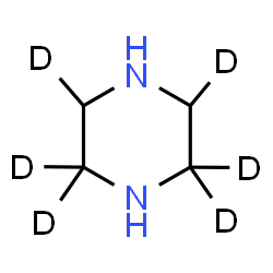 ChemSpider 2D Image | (2,2,3,5,6,6-~2~H_6_)Piperazine | C4H4D6N2